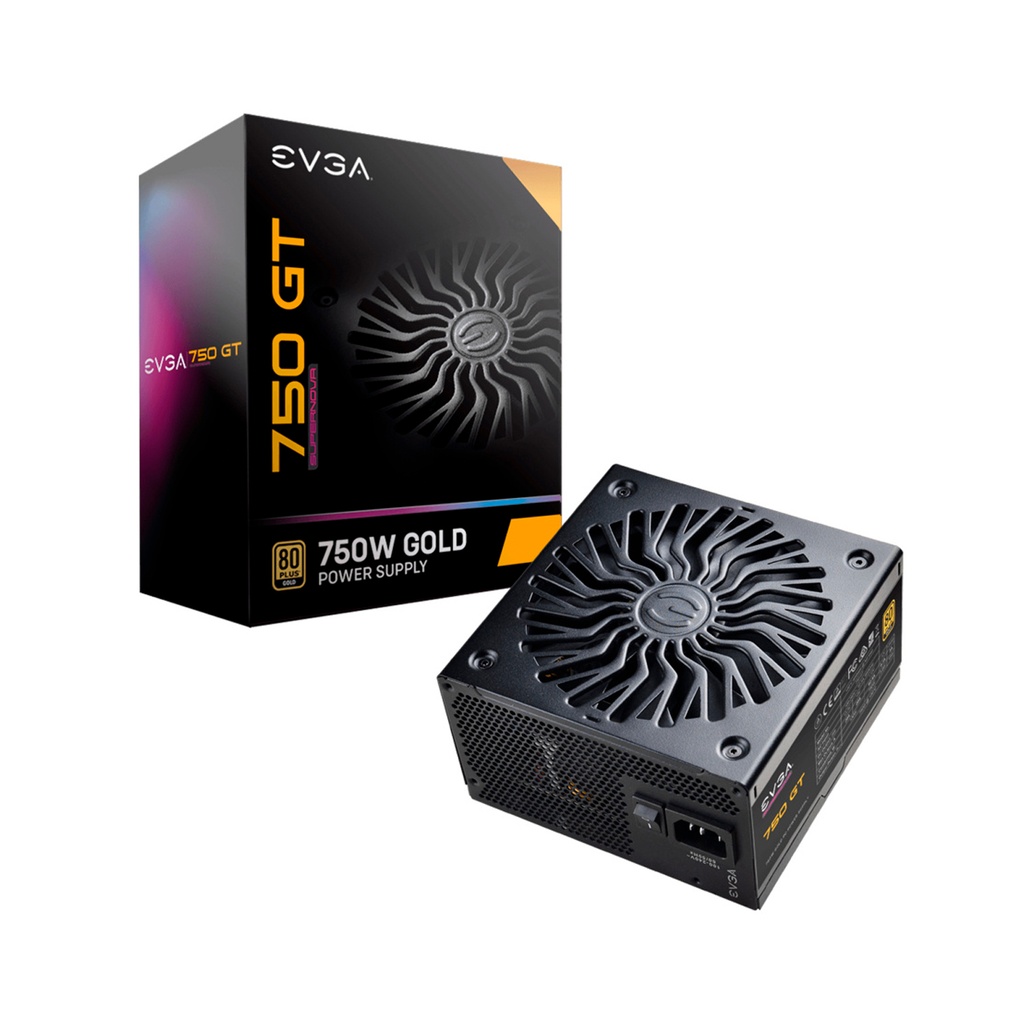 FUENTE EVGA 750W GT SUPERNOVA ECO MODE 80PLUS GOLD MODULAR 220-GT-0750-Y1 11M DE GARANTIA