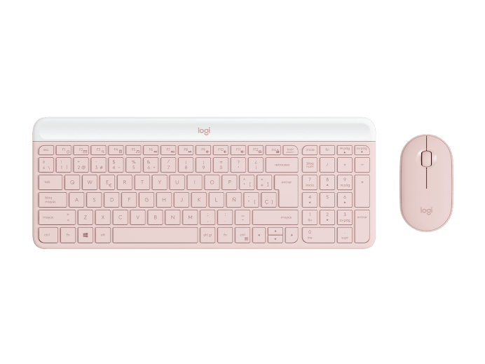 KIT 2 EN 1 LOGITECH MK470 COMBO BLUETOOH ROSA 920-011312 12M DE GARANTIA