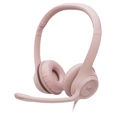 DIADEMA LOGITECH H390 STEREO ROSA USB 981-001280 12M DE GARANTIA