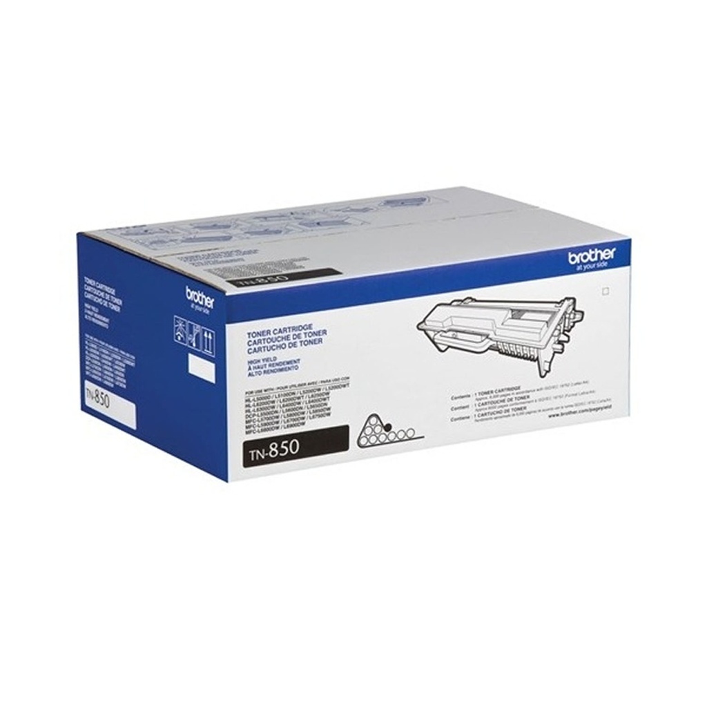 TONER BROTHER TN-850 NEGRO 8000 PAGINAS MFC-L5700DW/ MFC-L5800DW/ HL-L5200DW SIN GARANTIA