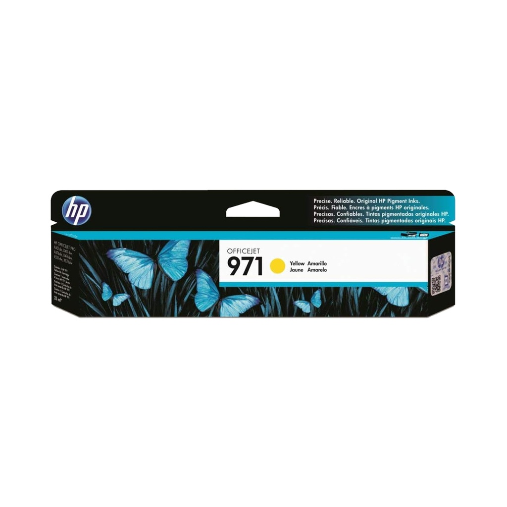 CARTUCHO HP 971 AMARILLO ORIGINAL 2500 PAGINAS CN624AM PARA X4151 X551 X476 X576 SIN GARANTIA