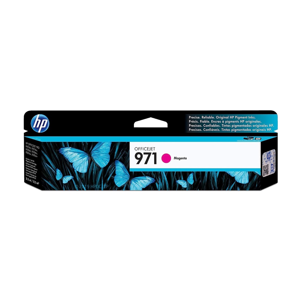CARTUCHO HP 971 MAGENTA ORIGINAL 2500 PAGINAS CN623AM PARA X4151 X551 X476 X576 SIN GARANTIA