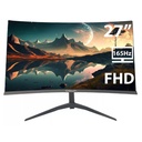 MONITOR QTOUCH 27" GAMING CURVO FHD 165HZ DP/HDMI QT-G27C 1AÑO DE GARANTIA