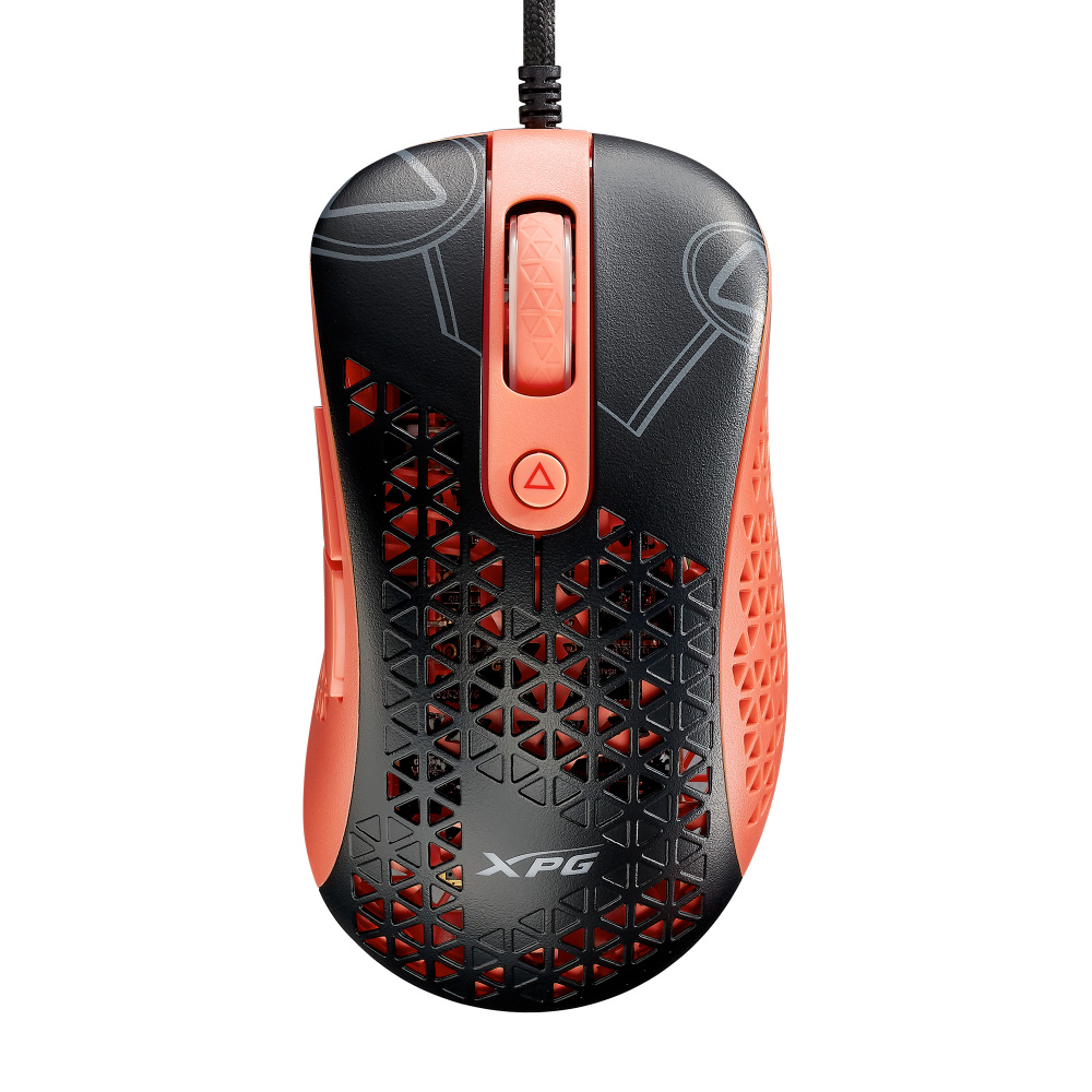 MOUSE ADATA XPG SLINGSHOT EDICION MERA NEGRO-ROSA USB-A SLINGSHOT-BK/OGCWW 3M DE GARANTIA