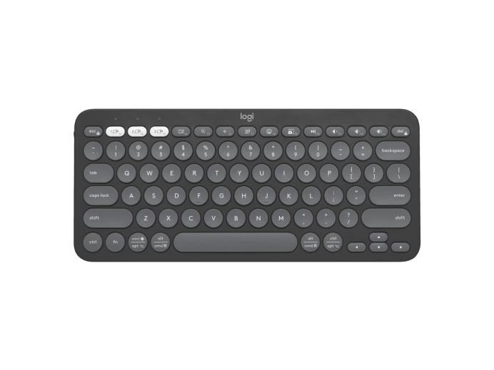 TECLADO LOGITECH PEBBLE KEYS 2 K380S GRAPHITE BLUETOOTH ESP 920-011783 11M DE GARANTIA