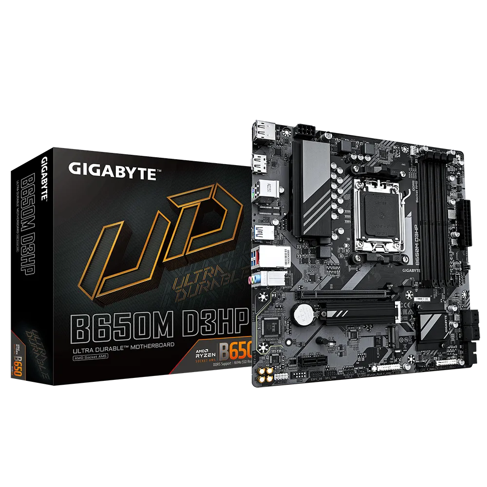 MOTHER AMD B650M D3HP GIGABYTE  AM5 4xDDR5 256GB M-ATX 12M DE GARANTIA