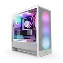 GABINETE NZXT H5 FLOW RGB EDITION BLANCO ATX S/FUENTE CRISTAL CC-H52FW-R1 12M DE GARANTIA