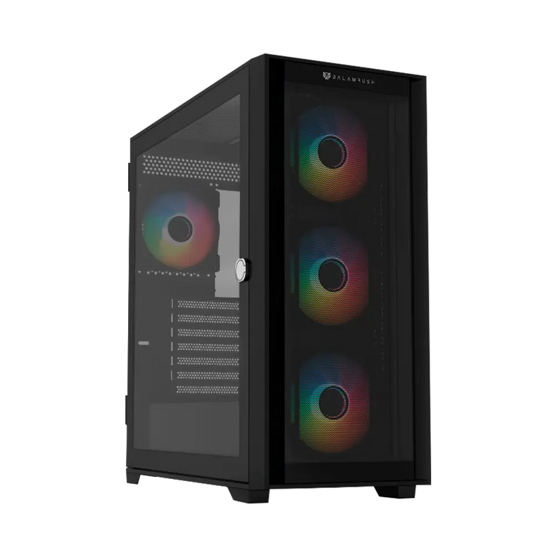 ARCH140625 GABINETE BALAM RUSH TWIN MATE 9000 NEGRO E-ATX ARGB C/TEMPLADO S/FUENTE BR-938754 03M DE GARANTIA