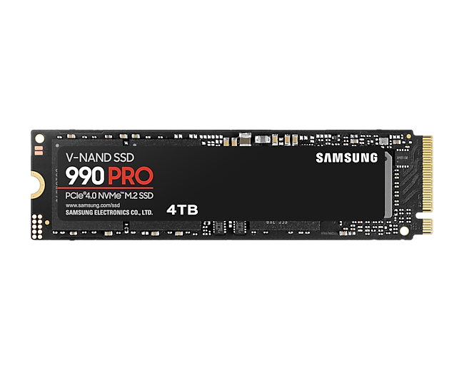 ARCH140625 SSD SAMSUNG 990 PRO 4TB NEGRO M.2 PCIE 4.0 2280 NVME MZ-V9P4T0 11M DE GARANTIA