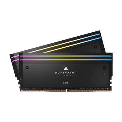 RAM CORSAIR DDR5 DOMINATOR TITANIUM 2X32 64GB 6400 NEGRO RGB CMP64GX5M2B6400C32 1AÑO DE GARANTIA