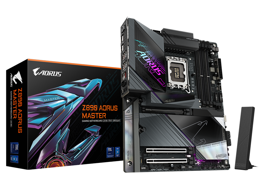 MOTHER INTEL Z890 LGA1851 GIGABYTE AORUS MASTER 4xDDR5 256GB ATX 1AÑO DE GARANTIA