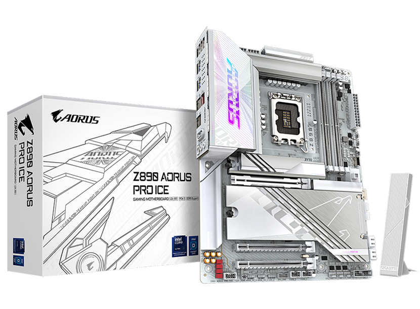 MOTHER INTEL Z890 GIGABYTE AORUS PRO LGA1851 4xDDR5 256GB BLANCA ATX 12M DE GARANTIA