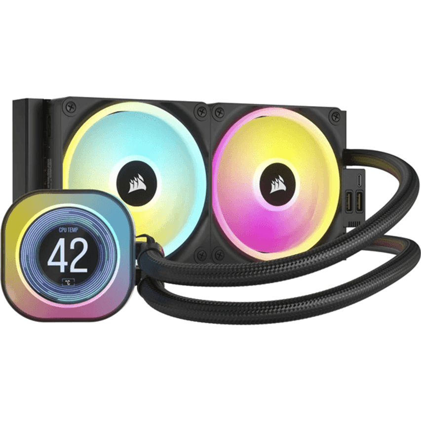 ENFRIAMIENTO CORSAIR ICUE LINK H100I LCD RGB 240MM CW-9061007-WW 11M DE GARANTIA