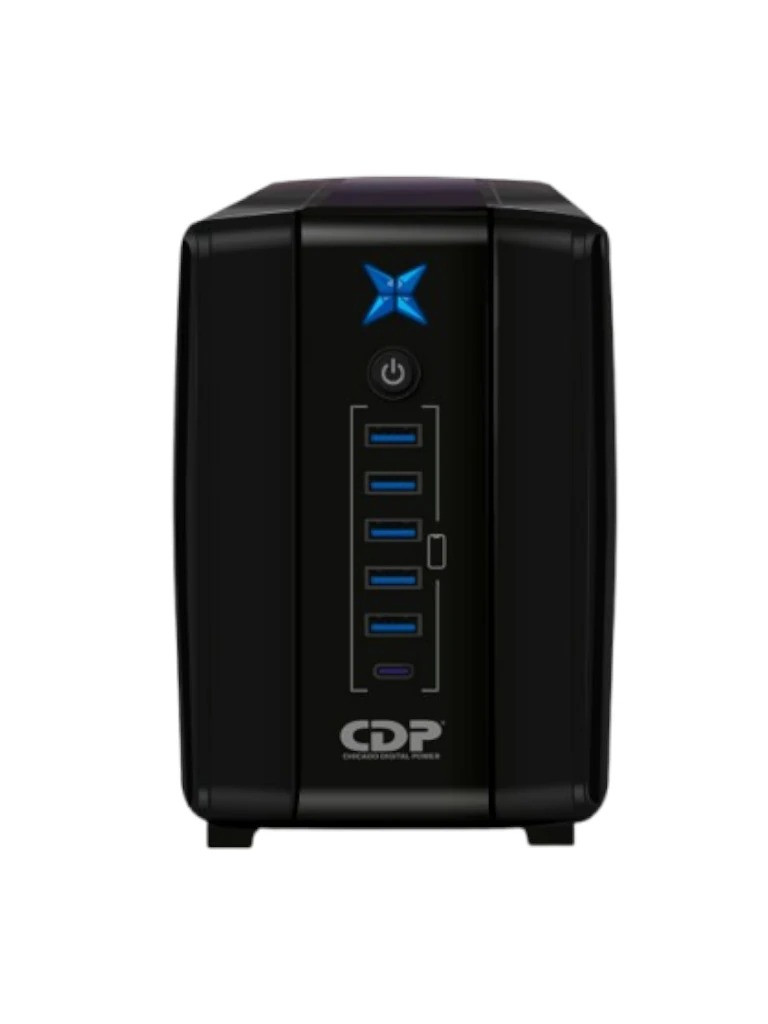 NOBREAK 750VA 375W CDP R-UPR758 8C 5USB 1AÑO DE GARANTIA