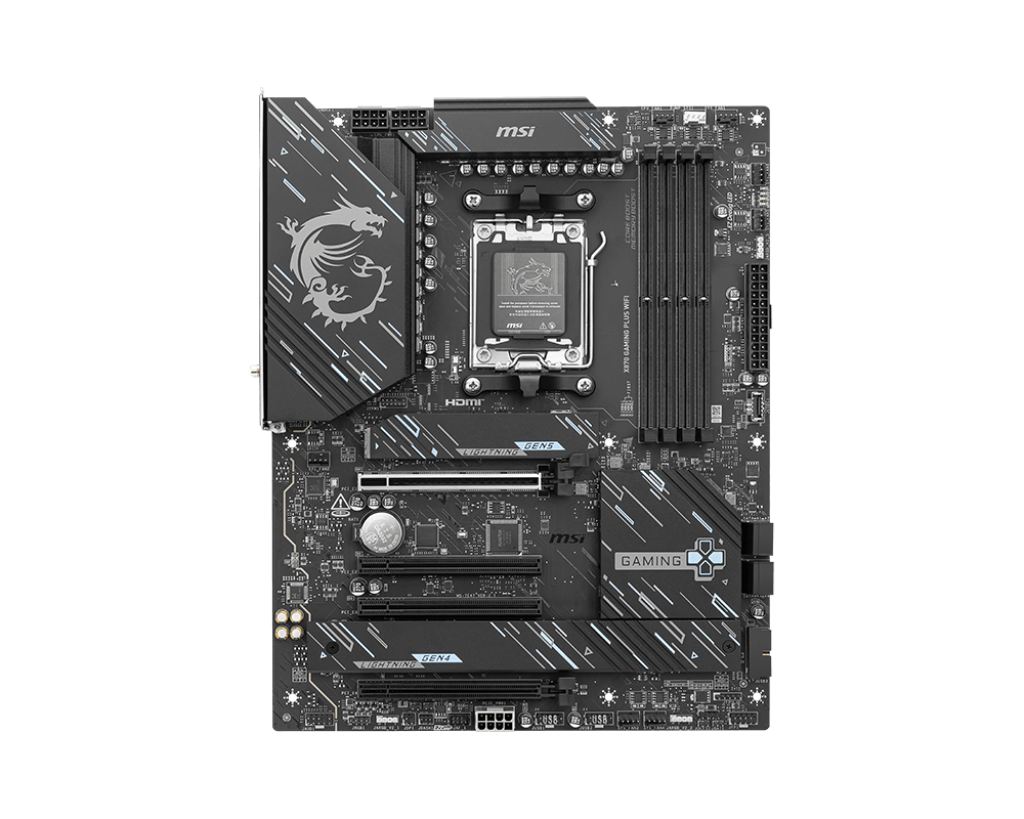 MB MSI X870 GAMING PLUS WIFI AMD DDR5 256GB ATX DP HDMI USB-C X870 GAMING PLUS WIFI 12M DE GARANTIA