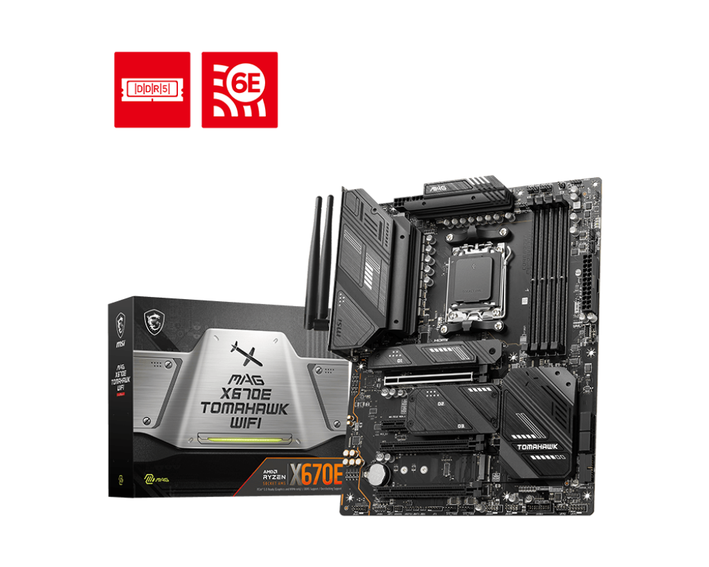 ARCH140625 MB MSI X670E TOMAHAWK WIFI AMD DDR5 256GB ATX DP HDMI USB-C MAG X670E TOMAHAWK WIFI 12M DE GARANTIA