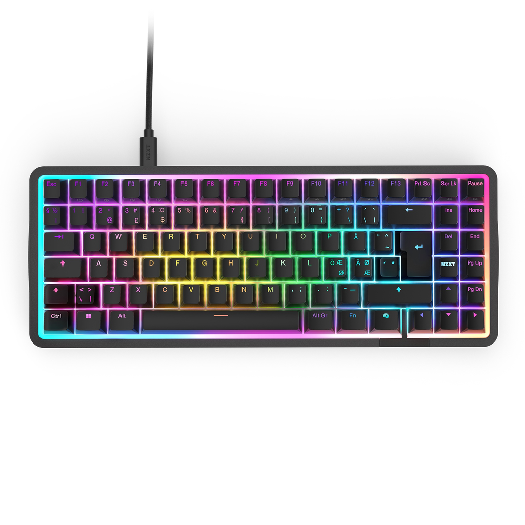 TECLADO NZXT FUNCTION ELITE MINITKL NEGRO SWITCH MAGNETICO RGB AL 75 KB-101NB-US 12M DE GARANTIA