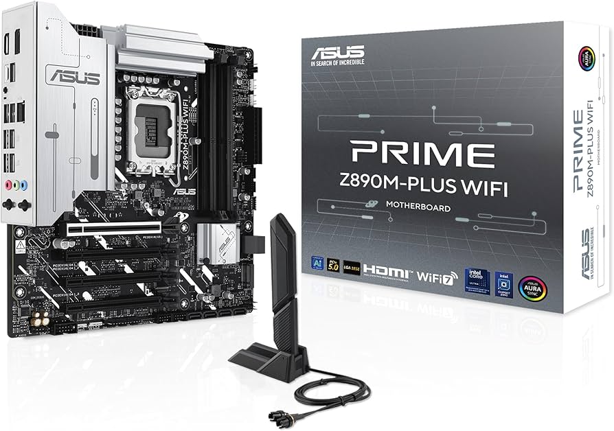 MOTHER INTEL Z890M-PLUS WIFI ASUS PRIME LGA1851 256GB M-ATX M-ATX 90MB1J80-MVAAY0 12M DE GARANTIA