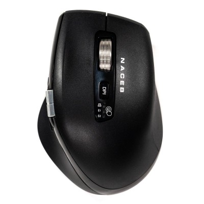 MOUSE NACEB INFINITY CONFORT CS1 INALAMBRICO 3200DPI DOBLE SCROLL NEGRO NA-0133 12M DE GARANTIA