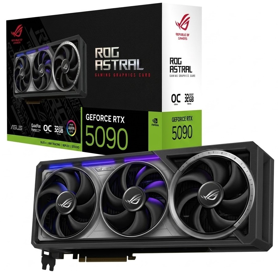 TARJETA DE VIDEO NVIDIA GEFORCE RTX5090 32GB OC GDDR7 ASUS ROG ASTRAL 90YV0LW0-M0AA00 12M DE GARANTIA