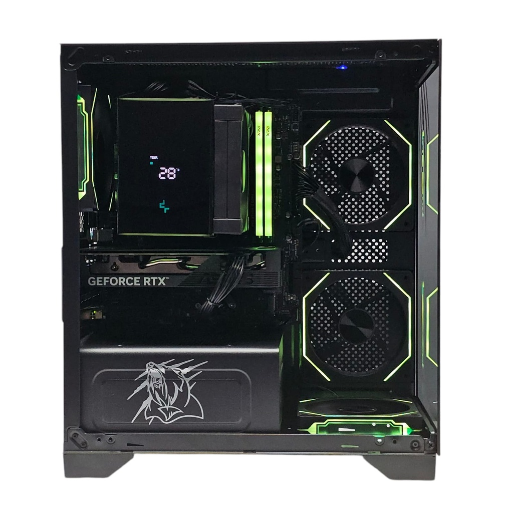 PC GAMER GRIZZLY INTEL CORE I5 12400 4.4GHZ RTX4060 32GB M.2 1TB WIFI BT PG-INTEL075 1 AÑO DE GARANTIA