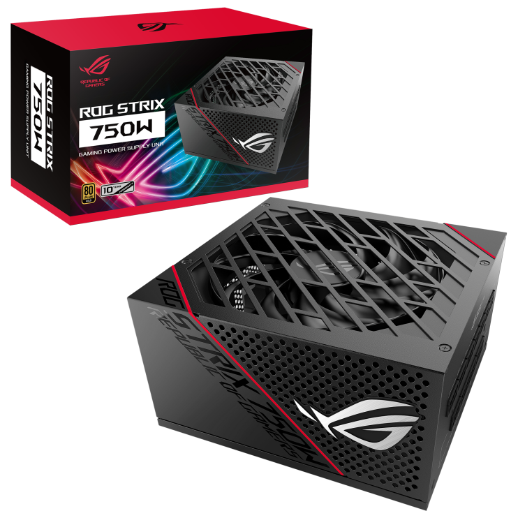 FUENTE ASUS ROG STRIX 750W 80PLUS GOLD GAMING ATX MODULAR ROG-STRIX-750G 90YE00A0-BMAA00 1ÑO DE GARANTIA