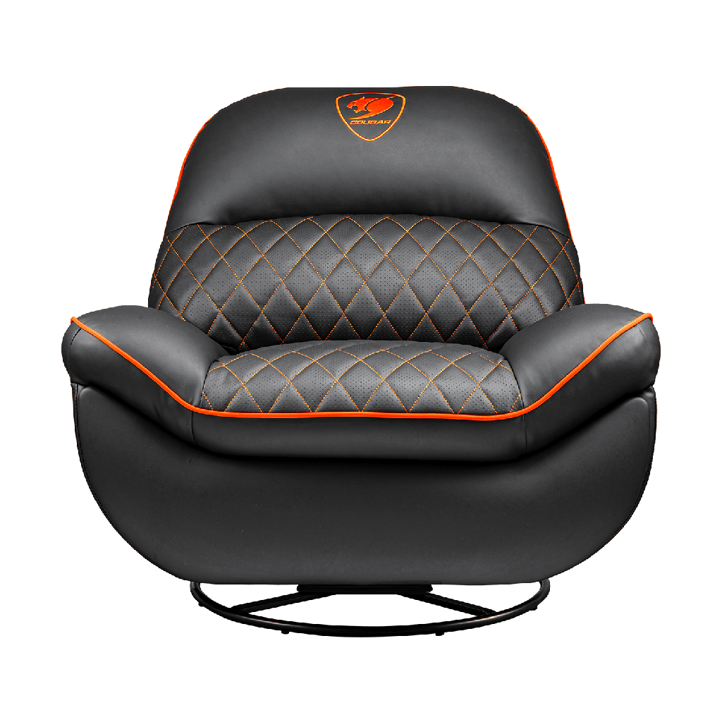 SILLON COUGAR OVERLORD BLACK/ORANGE RECLINABLE GIRATORIO 3MOVLORB.0001 SIN GARANTIA