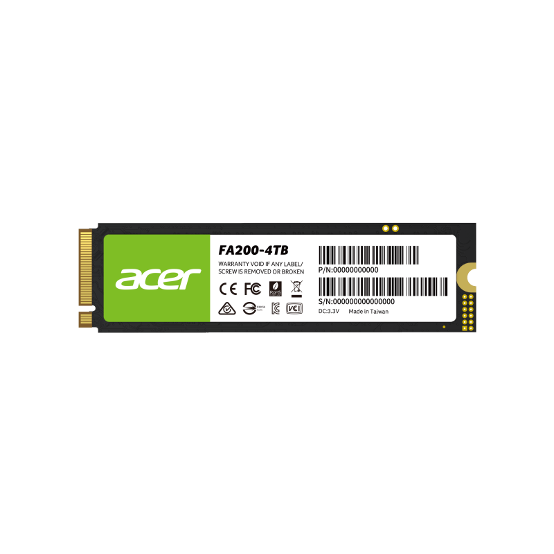 SSD ACER FA200 4TB M.2 7100/61000MB/S NVME4.0 BL.9BWWA.150 12M DE GARANTIA