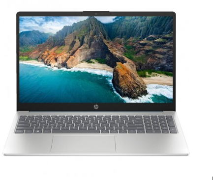 LAPTOP HP CORE I5 1235U 256GB SSD 8GB DDR4 15.6" FHD TEC/ING W11H PLATA 15-FD0095WM A2BZ9UA 1AÑO DE GARANTIA