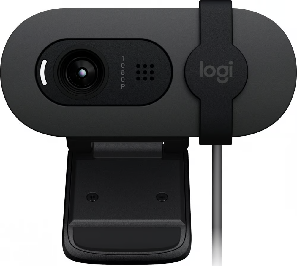 WEBCAM LOGITECH BRIO 100 GRAFITO 960-001586 11M DE GARANTIA