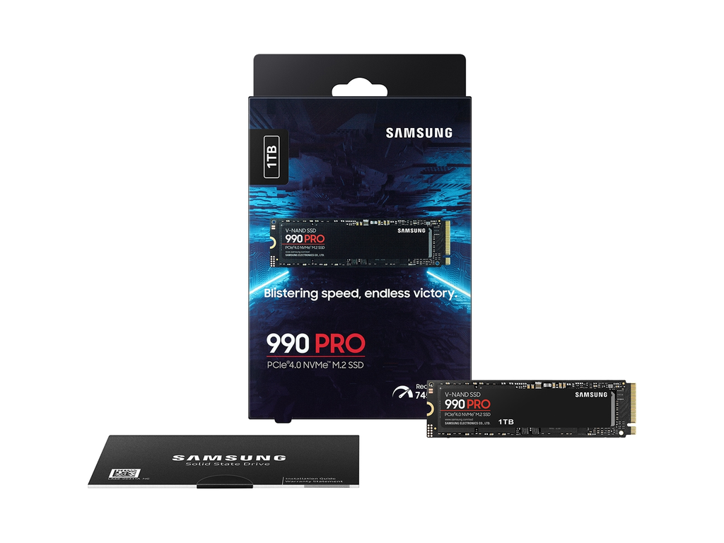SSD SAMSUNG 990 PRO 1TB NEGRO M.2 PCIE 4.0 2280 NVME MZ-V9P1T0B/AM 11M DE GARANTIA