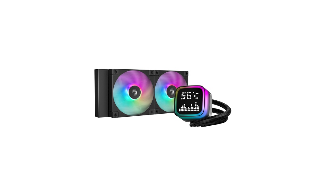 ENFRIAMIENTO DEEPCOOL LP240 NEGRO 240MM LGA1700/AM5 R-LP240-BKMSNC-G-1 11M DE GARANTIA
