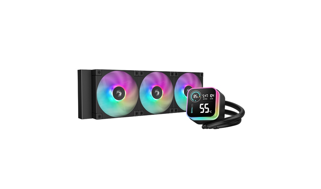 ENFRIAMIENTO DEEPCOOL LQ360 NEGRO 360MM LGA1700/AM5 R-LQ360-BKLSMW-G-1 11M DE GARANTIA