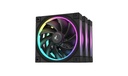 VENTILADOR DEEPCOOL FL12 NEGRO RGB 120MM 3PACK R-FL12-BKAPN3-G 11M DE GARANTIA