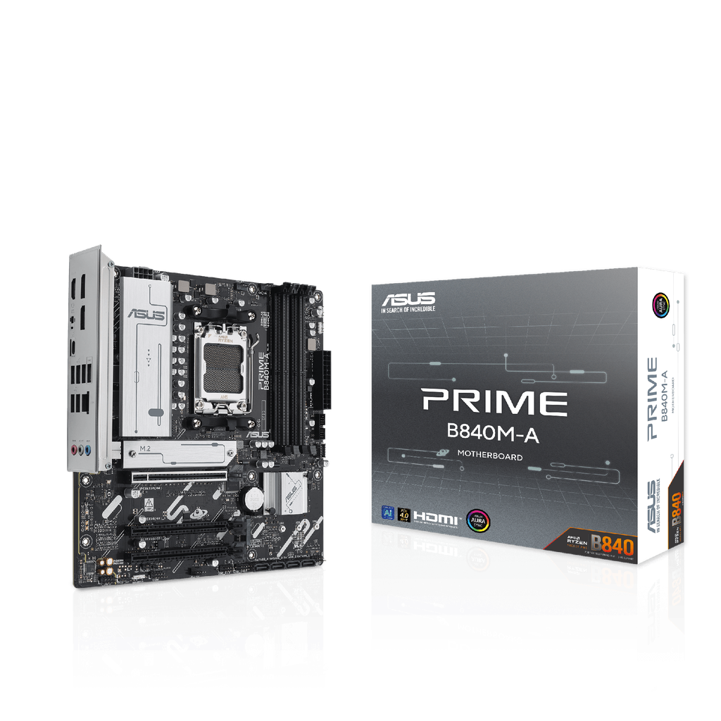 MOTHER AMD B840M-A ASUS PRIME AM5 4xDDR5 256GB M-ATX 90MB1J10-M0EAY0 12M DE GARANTIA