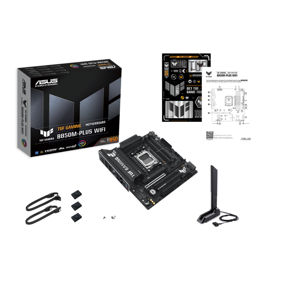 MOTHER AMD B850M-PLUS WIFI ASUS TUF GAMING AM5 4xDDR5 256GB M-ATX 90MB1IY0-M0EAY0 12M DE GARANTIA
