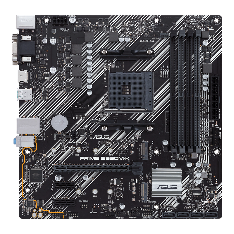 MOTHER AMD B550M-K ASUS PRIME AM4 4xDDR4 128GB M-ATX 90MB14V0-M0EAY0 12M DE GARANTIA