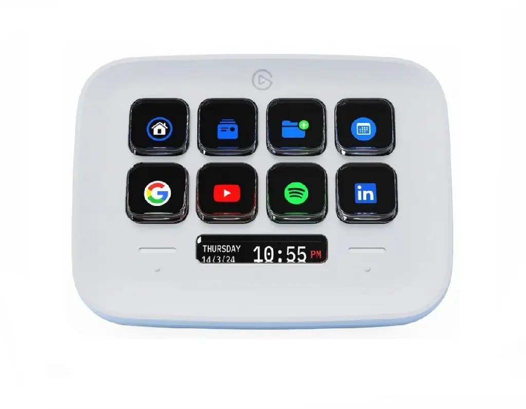 TECLADO ELGATO STREAM DECK NEO  8 TECLAS USB 2.0 BLANCO 10GBJ9901 11M DE GARANTIA