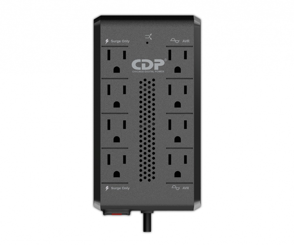REGULADOR DE VOLTAJE 1410VA 700W RAVR1408 CDP 8C 1AÑO DE GARANTIA