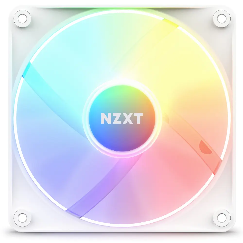 VENTILADOR NZXT F120 RGB CORE BLANCO 120MM RF-C12SF-W1 11M DE GARANTIA