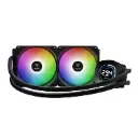 ENFRIAMIENTO GAMDIAS AURA GL240 DIGITAL ARGB NEGRO 240MM AM5/LGA1851 AU-GL240 DIGITAL 11M DE GARANTIA