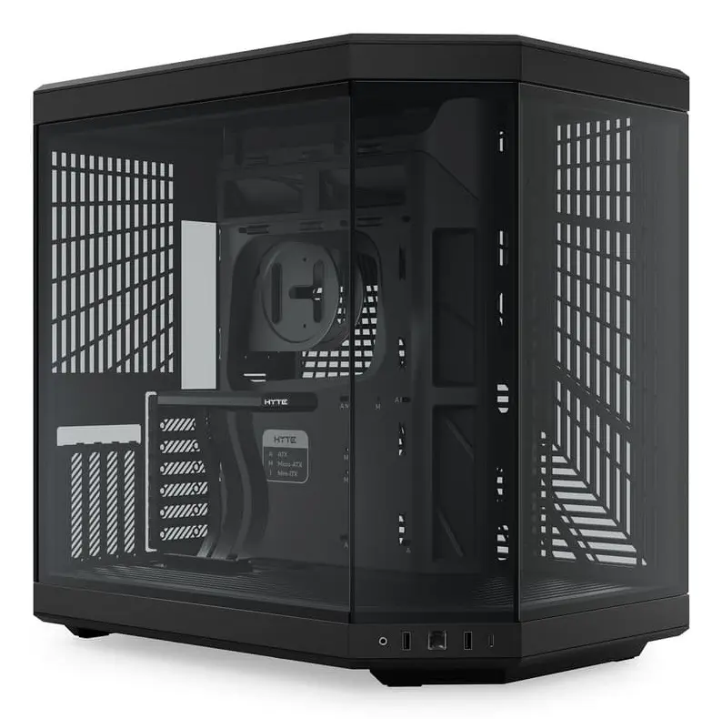 GABINETE HYTE Y70 EATX S/FUENTE CRISTAL NEGRO CS-HYTE-Y70-B 11M DE GARANTIA 