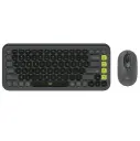 KIT 2 EN 1 LOGITECH POP ICON COMBO BLUETOOTH NEGRO VERDE 920-013052 12M DE GARANTIA