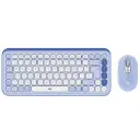 KIT 2 EN 1 LOGITECH POP ICON COMBO BLUETOOTH LILA BLANCO 920-013054 12M DE GARANTIA