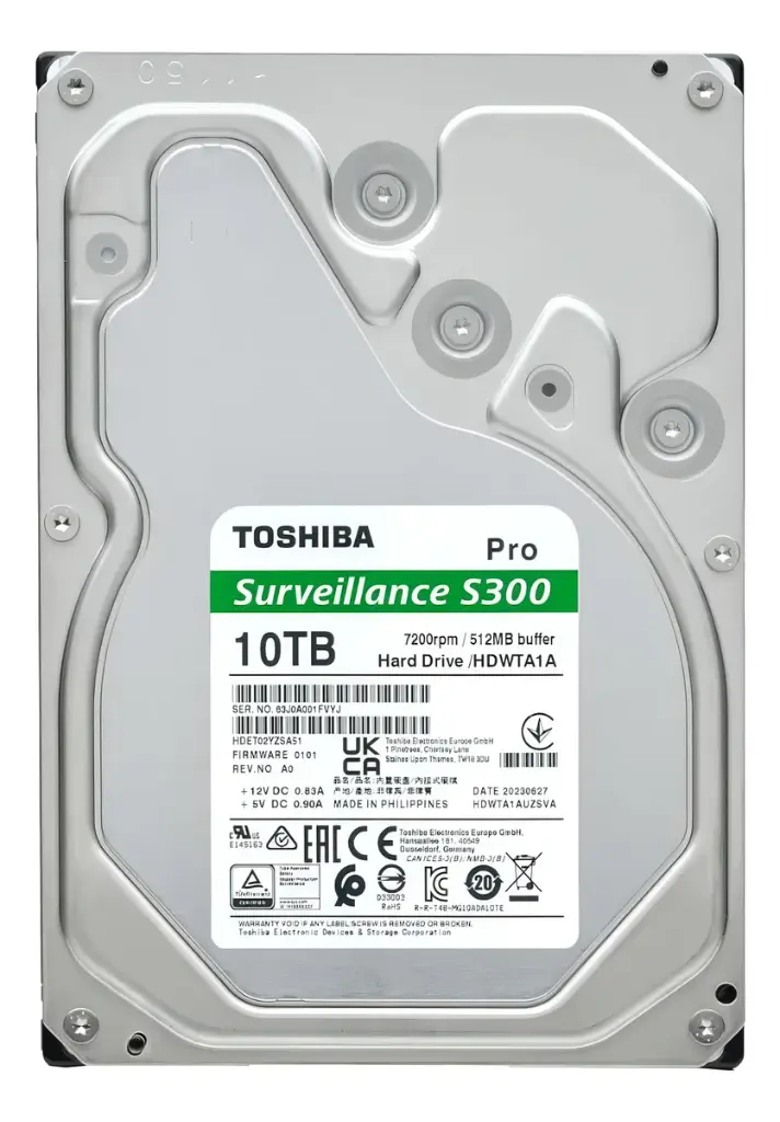 DD INTERNO TOSHІBА 10TB S300 PRO HDWTA1AUZSVAR 3.5 11M DE GARANTIA