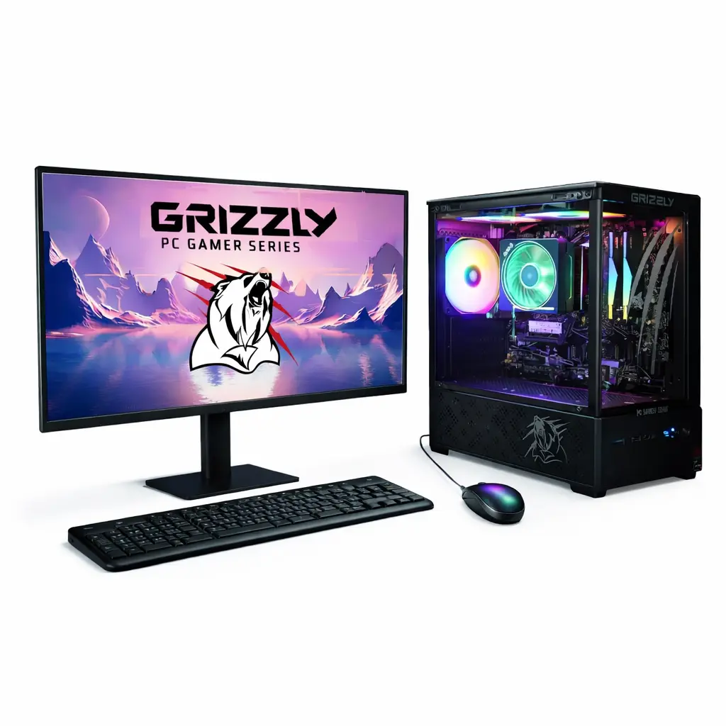 PC GRIZZLY AMD RYZEN 7 5700G 32GB M.2 1TB MONITOR 22 KIT 2 EN 1 WIFI BT PG-AMD092 12M DE GARANTIA 