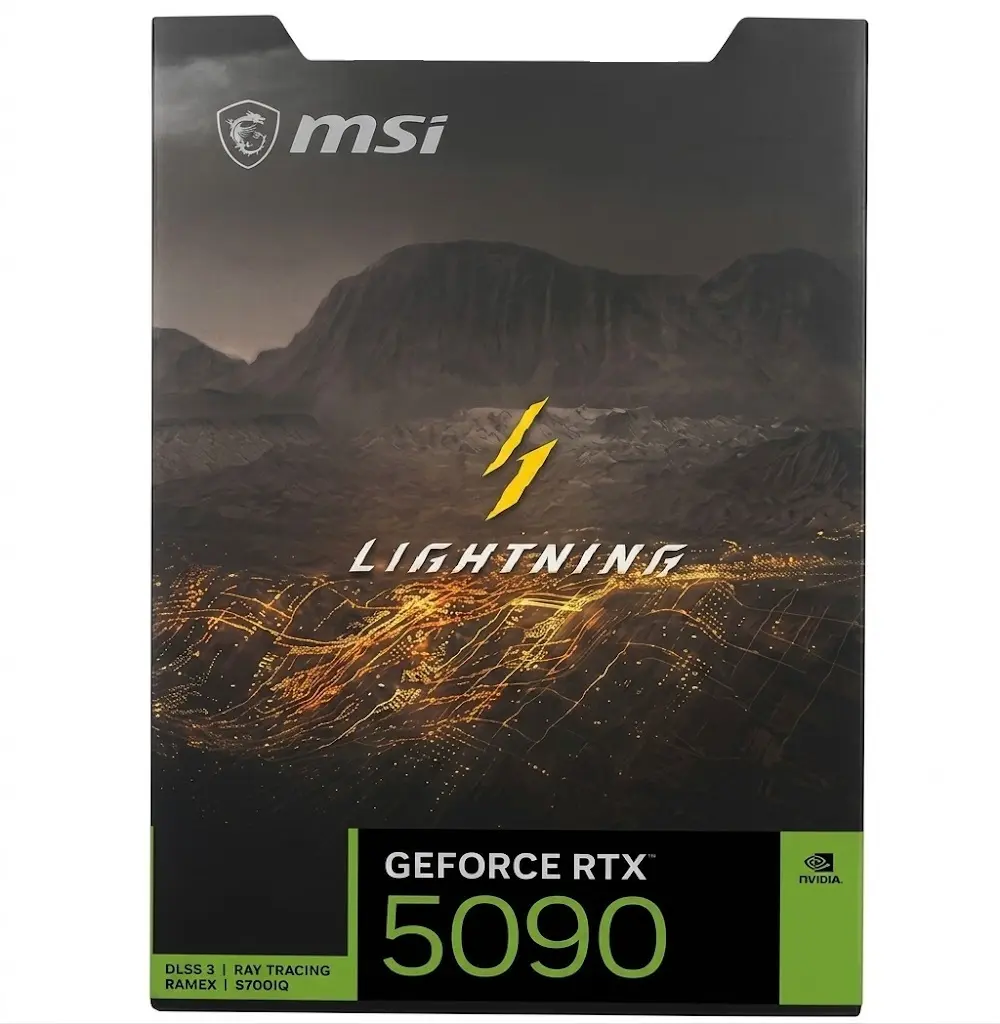 TARJETA DE VIDEO NVIDIA GEFORCE RTX5090 32GB GDDR7 MSI RTX 5090 32G LIGHTNING Z 12M DE GARANTIA