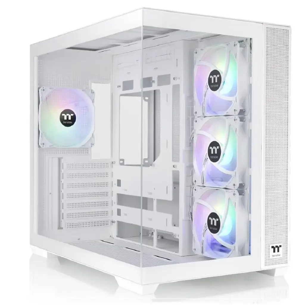 GABIENTE THERMALTAKE VIEW 380 TG ARGB SNOW ATX CRISTAL BLANCO CA-1Z2-00M6WN-00 12M DE GARANTIA
