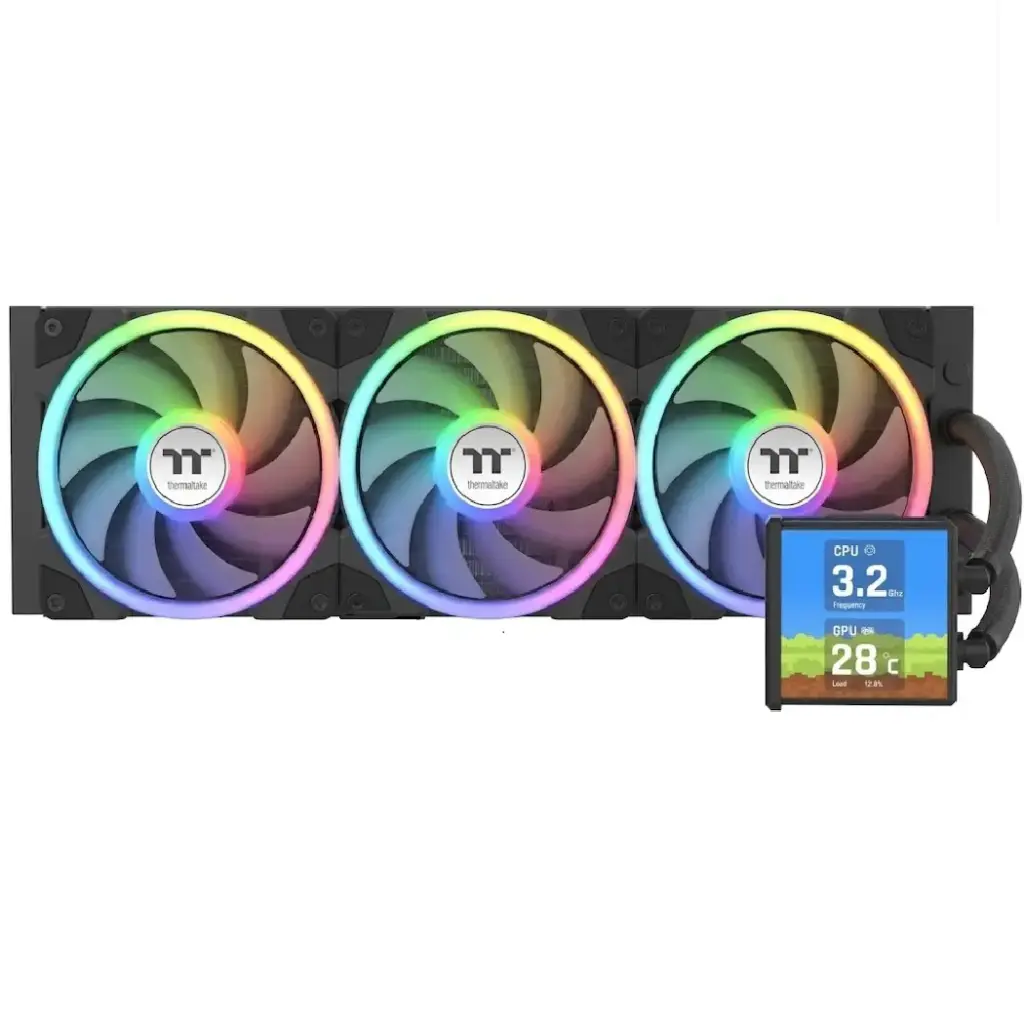ENFRIAMIENTO LIQUIDO THERMALTAKE MINECUBE 360 ULTRA ARGB SYNC AIO 120MM  4 DISPLAY LCD CL-W481-PL12SW-A 12M DE GARANTIA