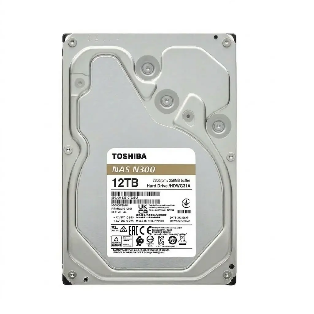 DD INTERNO NAS TOSHIBA 12TB HDWG51CXZSTA N300 3.5 11M DE GARANTIA